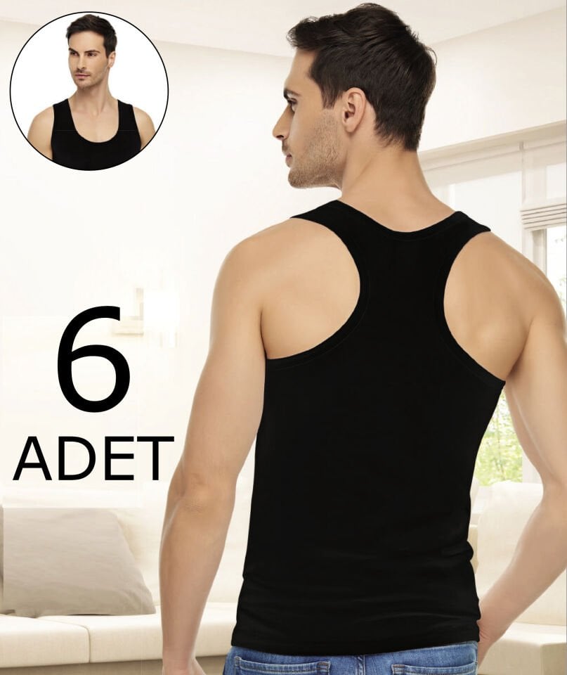 Tutku Elit 1304 Elastan Erkek Spor Atlet 6 lı Paket