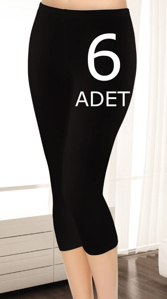 Tutku Elit 2102 Modal Elastan Dizaltı Kapri Tayt 6 lı