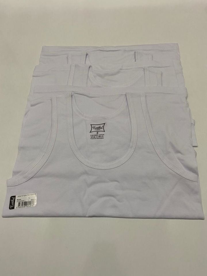 Tutku 3 lü Paket Penye %100 Pamuk  Erkek Çocuk Atlet