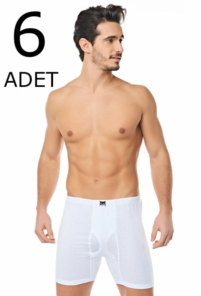 Tutku 6 lı Paket RİBANA Likralı Erkek Paçalı Külot