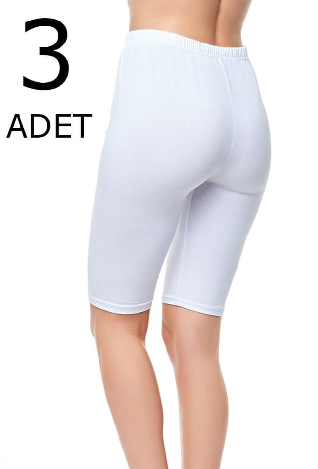 Tutku 3 lü Paket  Kadın Kısa Düz Üstü Düz Tayt