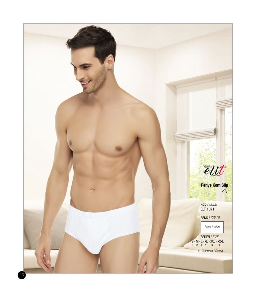Tutku Elit 1071 Penye Erkek Slip Kom