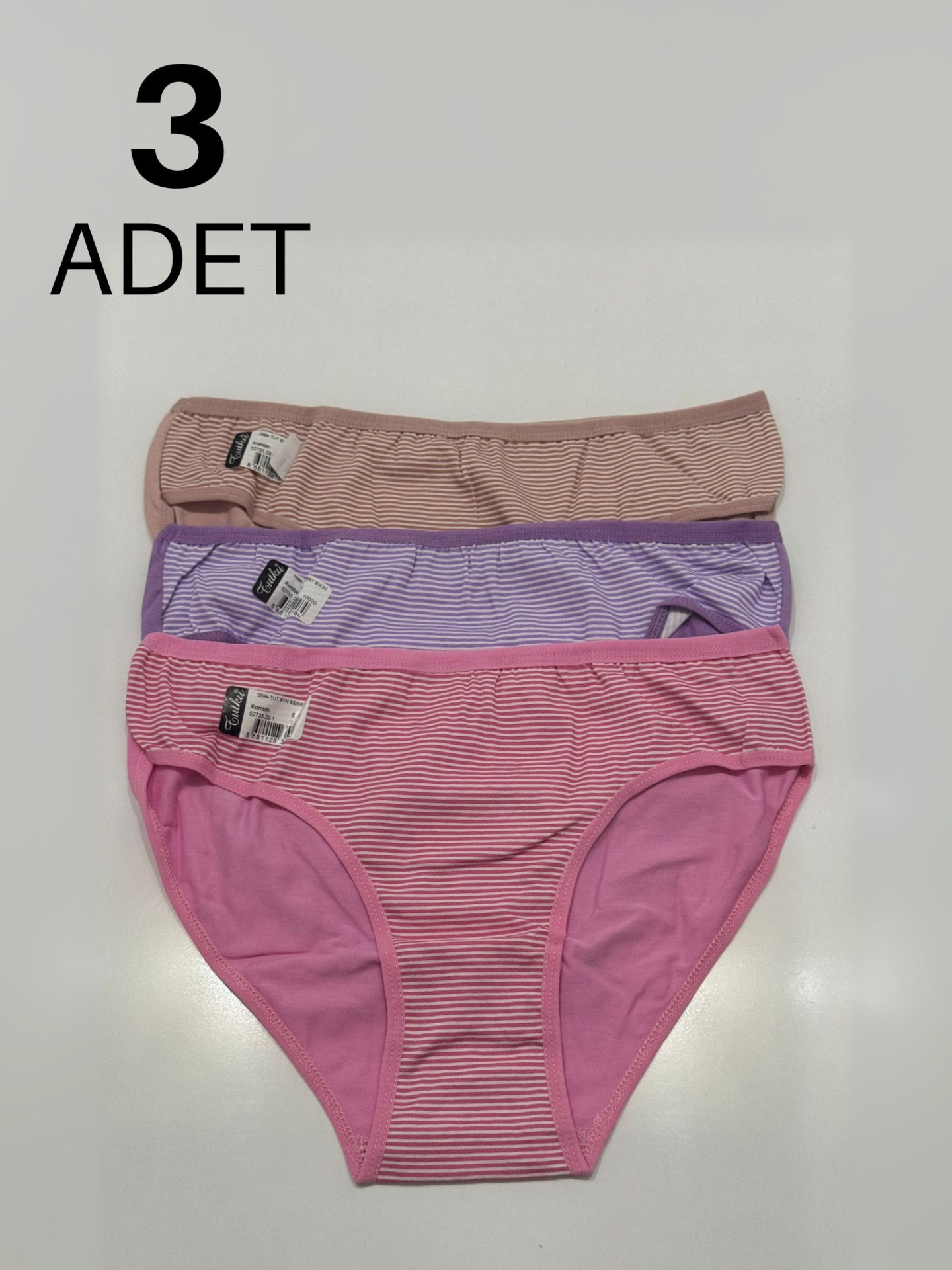 Tutku 594 Berry  Kadın Bikini Külot 3 lü Paket