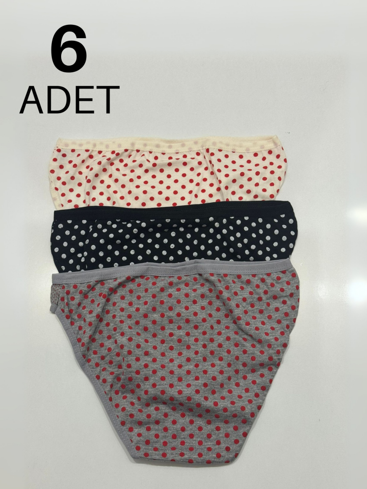 Tutku 537 Özlem Kadın Bikini Külot 6 li Paket