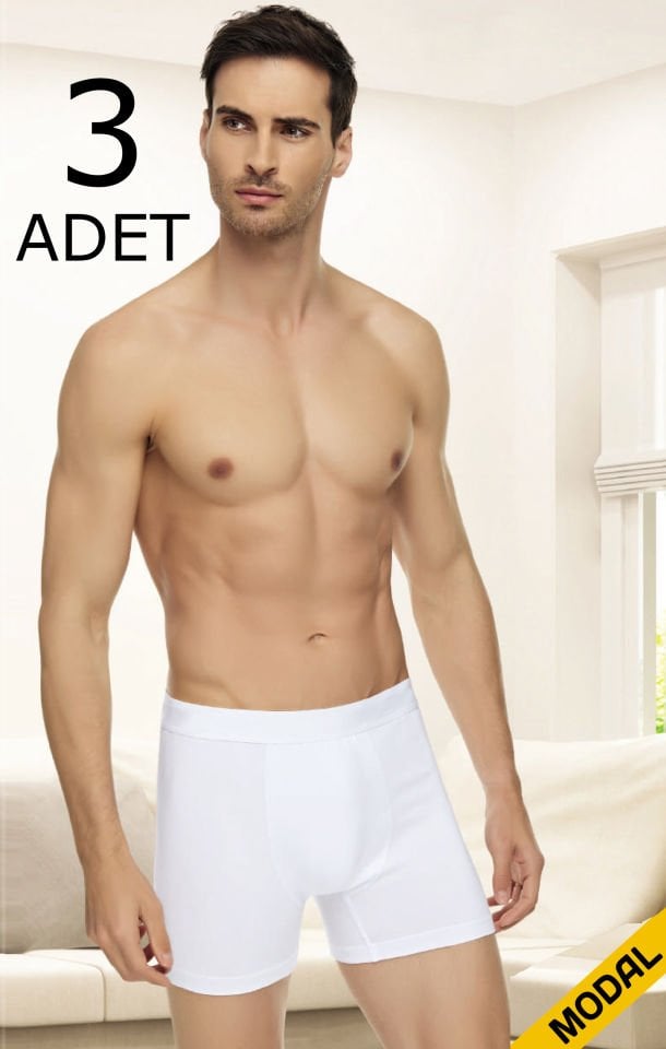 Tutku Elit 1251 Modal Elastan Erkek Boxer 3 lü Paket