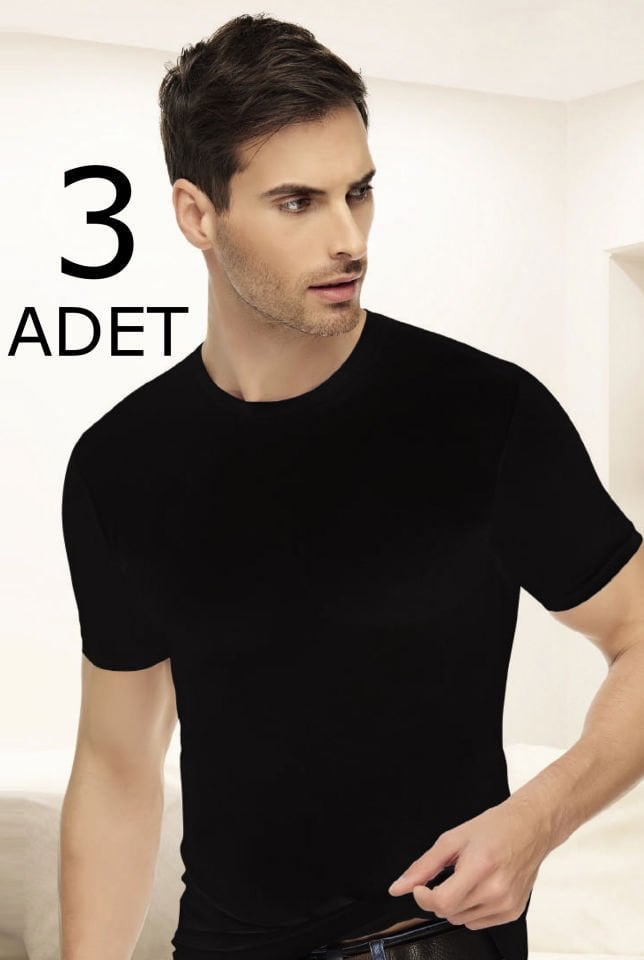 Tutku Elit 1301 Elastan Sıfır Yaka Atlet 3 lü