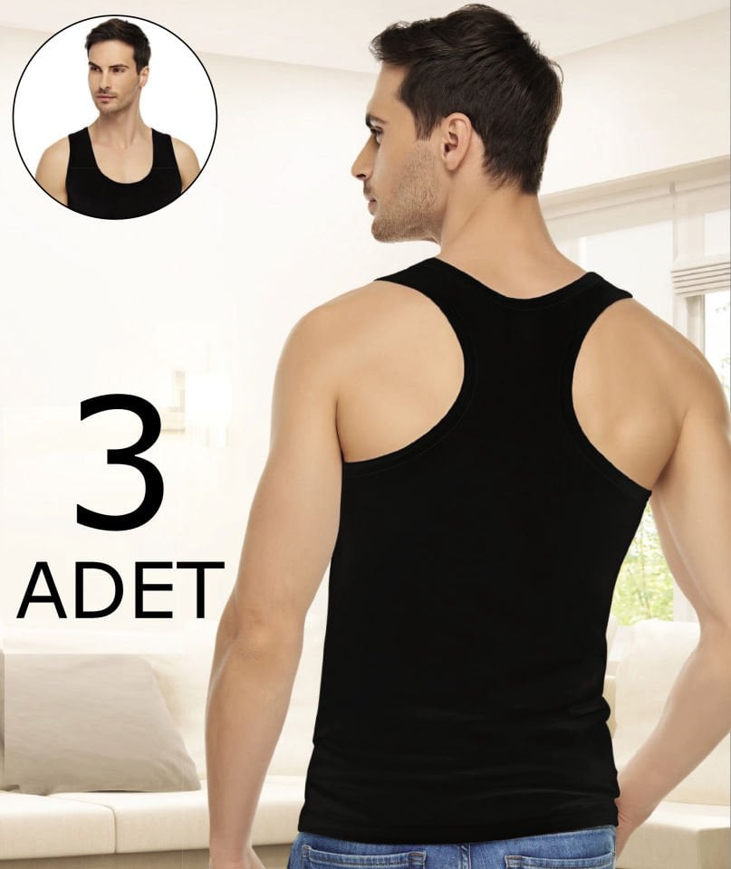 Tutku Elit 1304 Elastan Erkek Spor Atlet 3 lü Paket