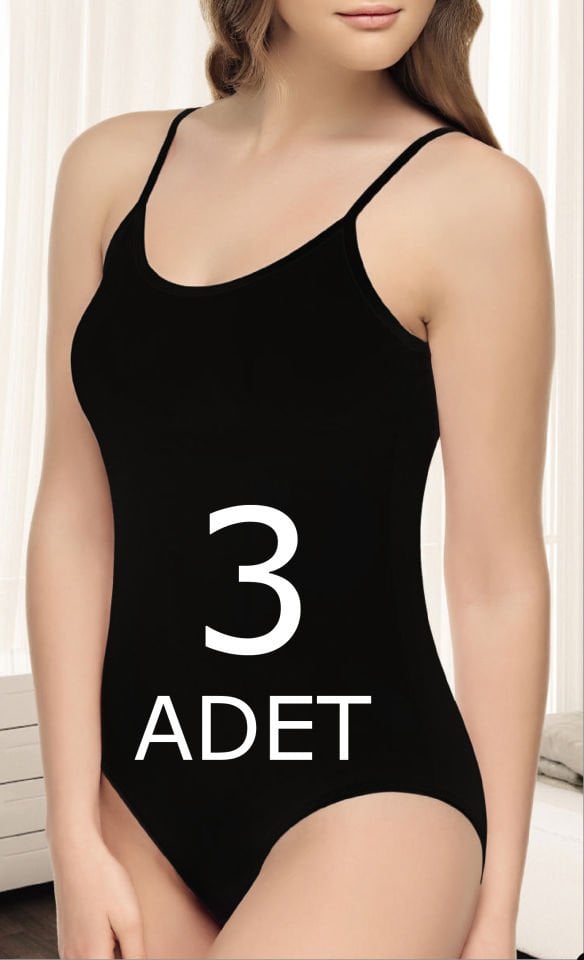 Tutku Elit 2004 Modal İp Askılı Çıtçıtlı Body 3 lü