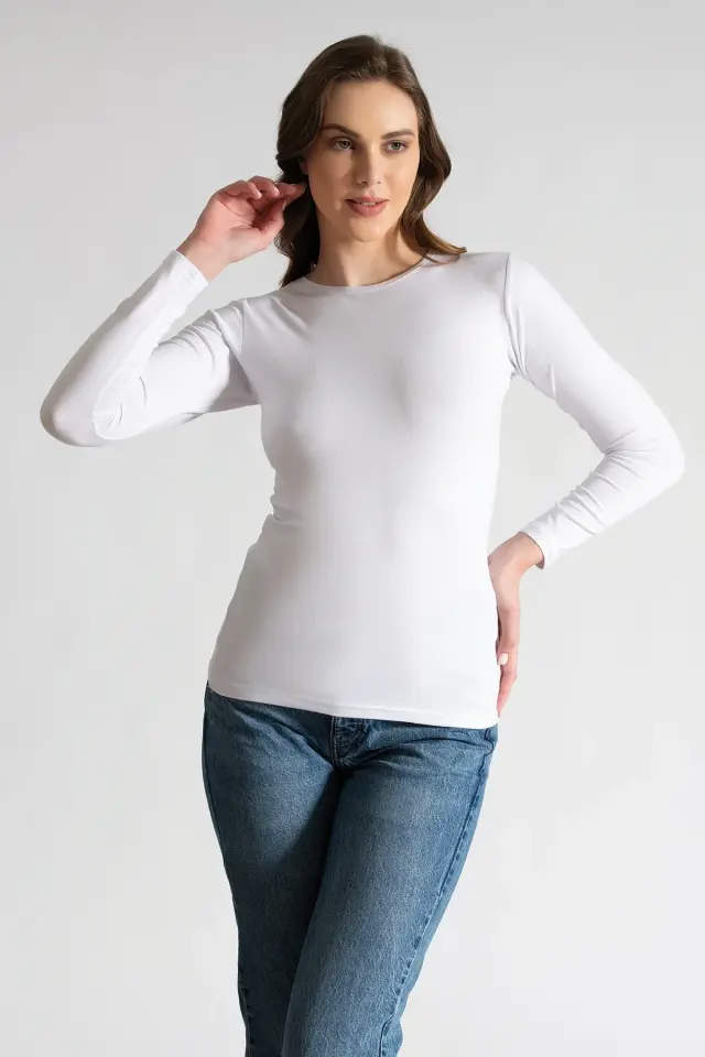 Tutku Elit 2203 Elastan Uzun Kol Bayan Badi 6 lı