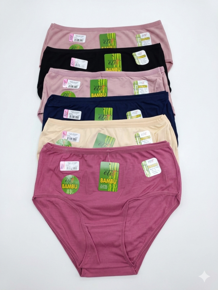 Tutku Elit 2405 Bambu Kaşkorse Bato Kadın Külot 6 Lı Paket