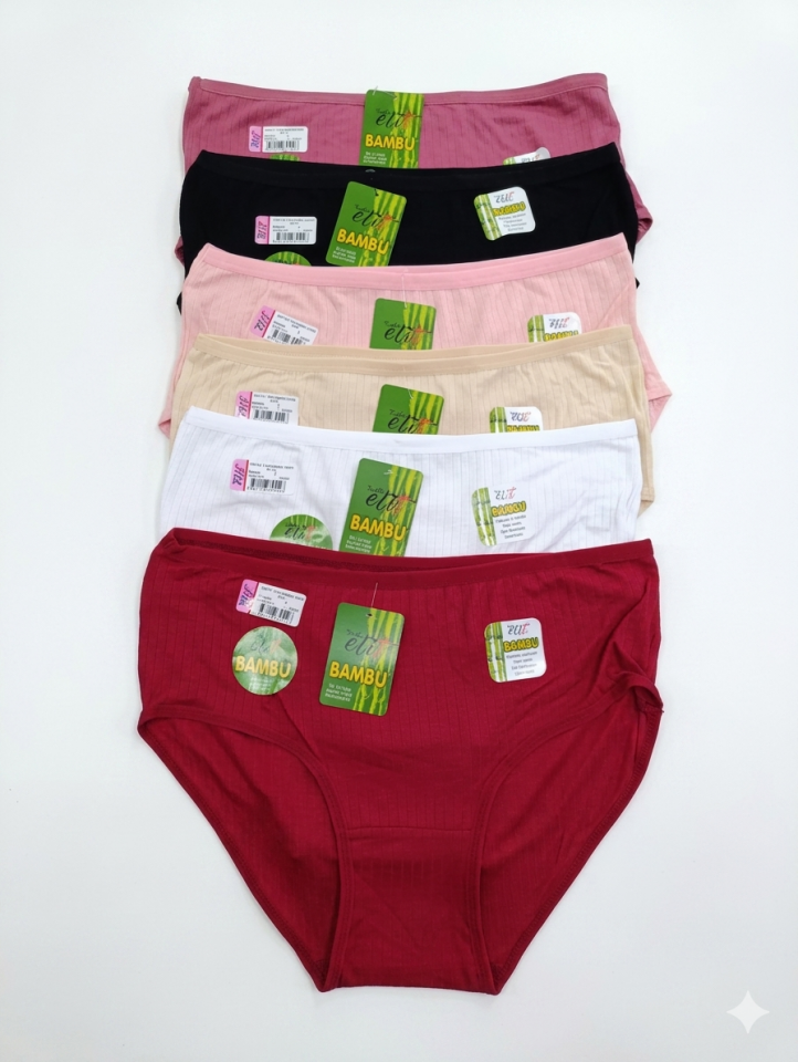 Tutku Elit 2407 Bambu Derbi Bato Kadın Külot 6 Lı Paket