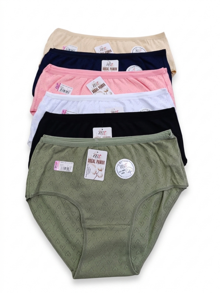 Tutku Elit 2406 PAMUK Kadın Bato Külot 6 lı Paket