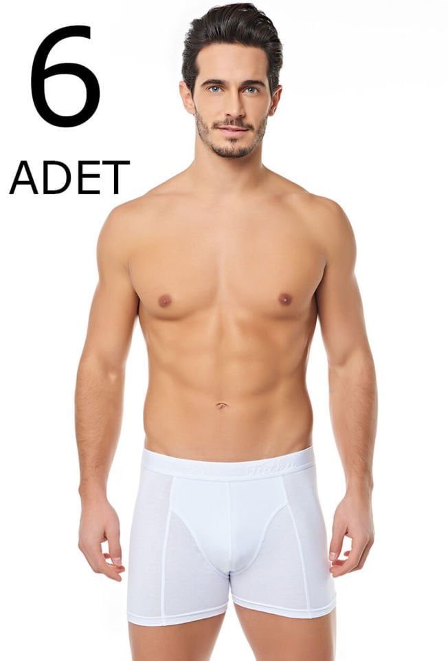 Tutku 6 lı Paket Likralı Vücudu Saran Erkek Boxer