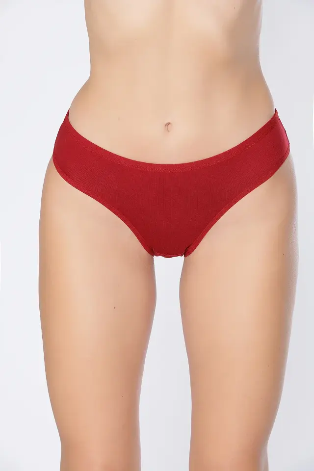Tutku Elit 2711 İnce Bel Bambu Düz Kadın Bikini Külot 3 lü Paket
