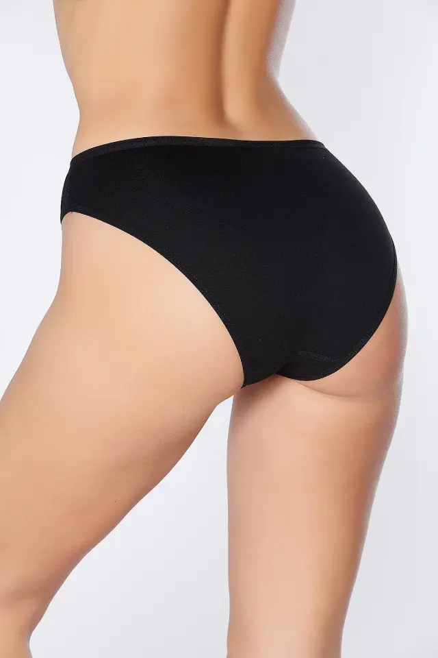 Tutku Elit 2711 İnce Bel Bambu Düz Kadın Bikini Külot 6 lı Paket