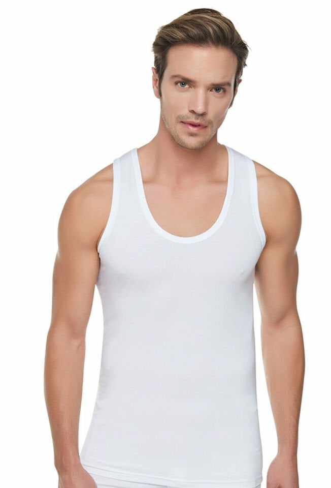 Tutku RİBANA Likralı Erkek Kolsuz Atlet