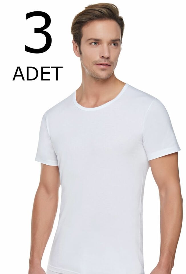 Tutku 3 lü Paket PENYE %100 Pamuk Erkek Kollu Fanila Atlet