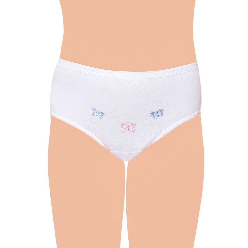 Tutku 6 lı Paket Beyaz Kız Külot