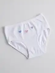 Tutku 3 lü  Paket Beyaz Kız Külot
