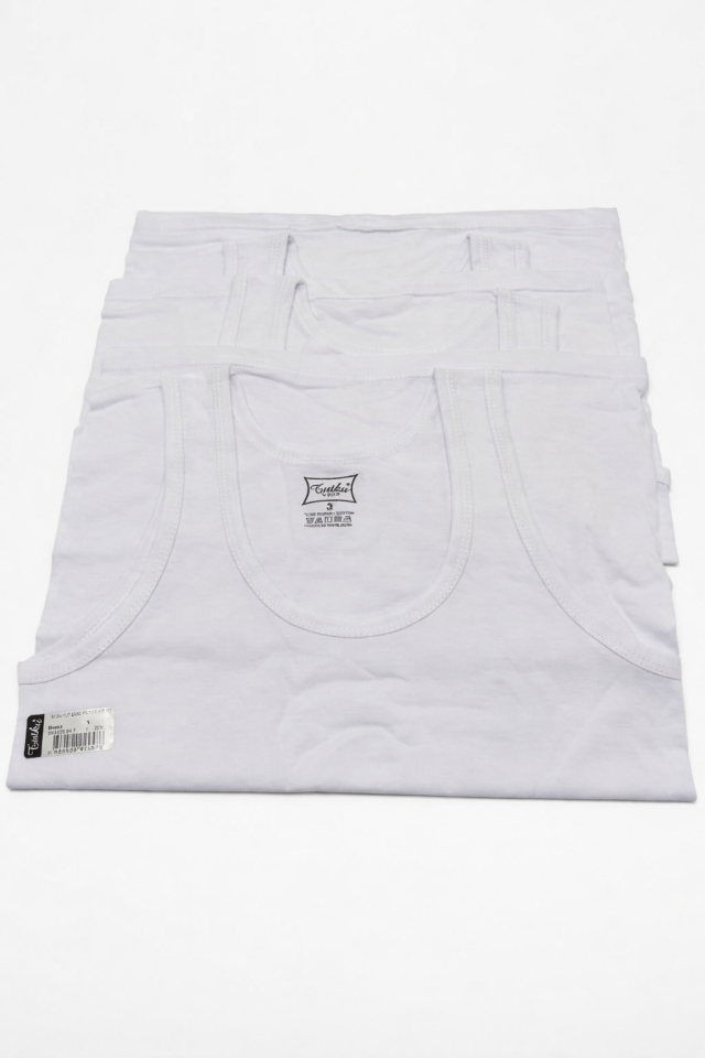 Tutku 3 lü Paket Penye %100 Pamuk  Erkek Çocuk Atlet