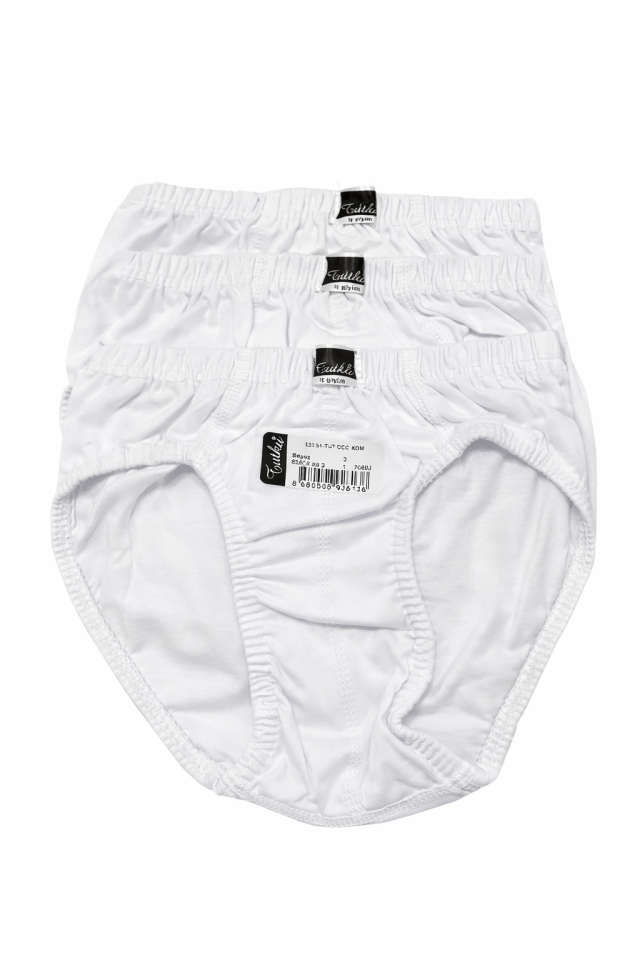 Tutku 6 lı Paket Penye %100 Pamuk Erkek Çocuk Slip Külot