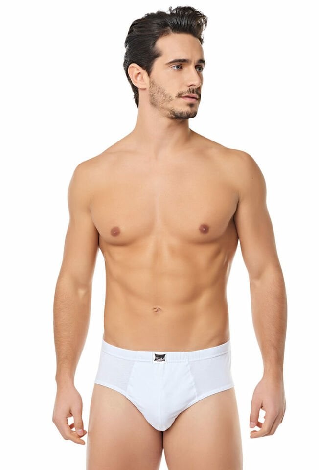 Tutku %100 Pamuklu Beyaz  Erkek Slip Külot