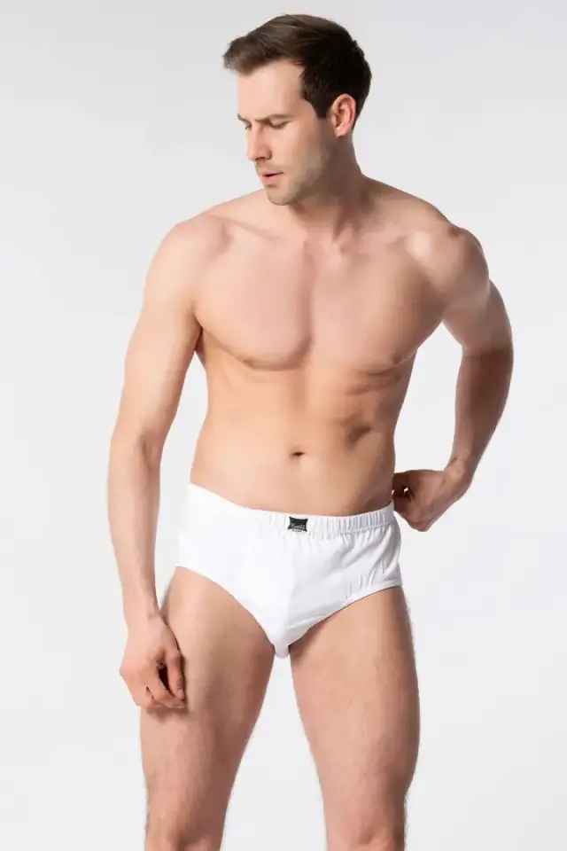 Tutku %100 Pamuklu Beyaz  Erkek Slip Külot