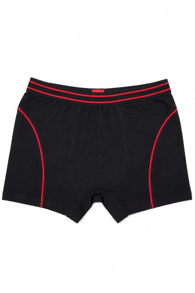 Tutku 3 lü Paket Siyah  Likralı Çocuk Boxer