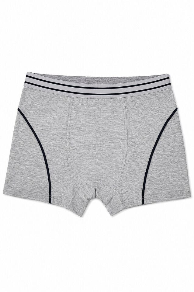 Tutku 6 lı Paket Gri Likralı Çocuk Boxer