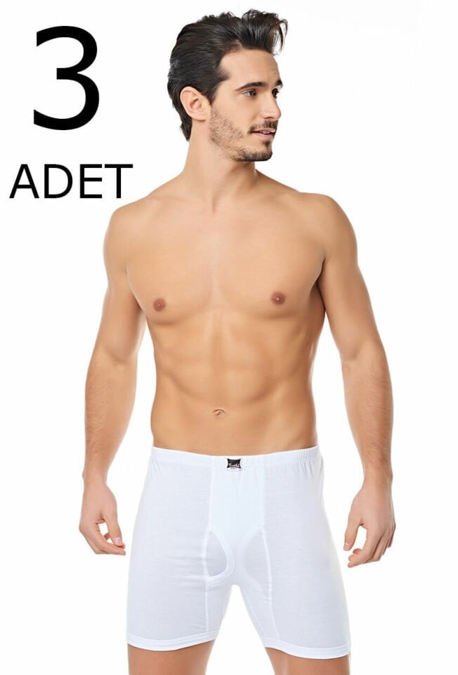 Tutku 3 lü Paket RİBANA Likralı Erkek Paçalı Külot