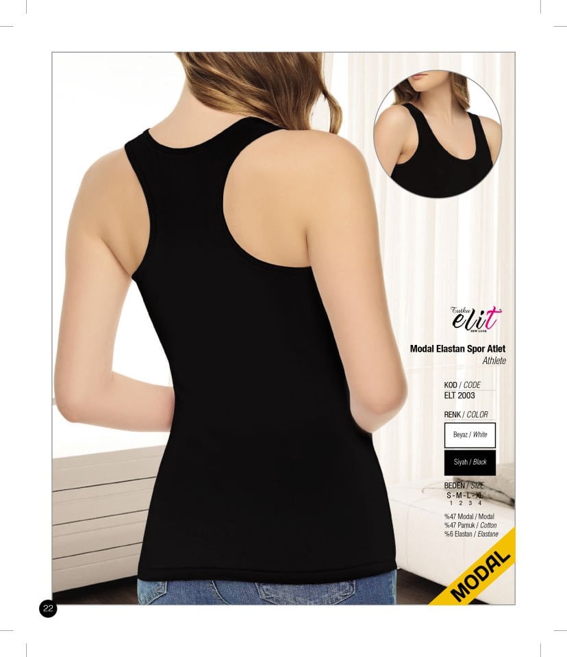 Tutku Elit 2003 Arkası Çapraz Rambo Bayan Badi Atlet