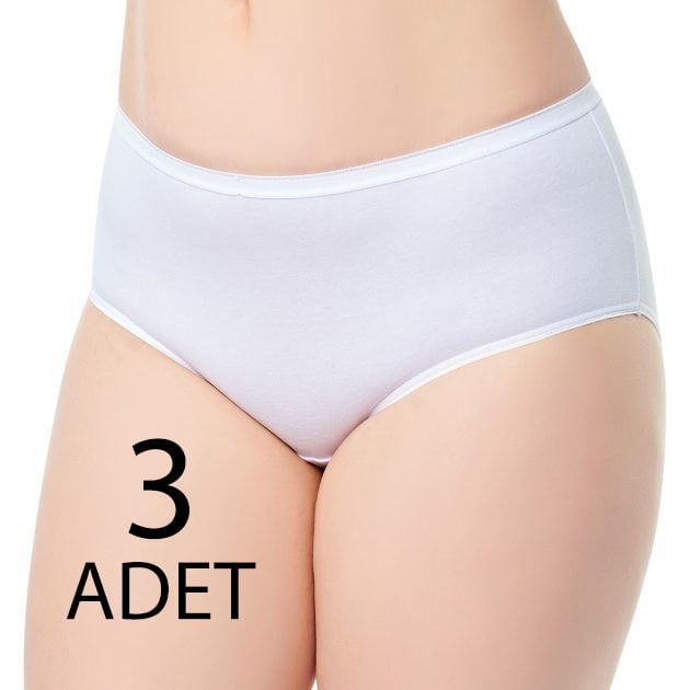 Tutku Elit 2404 Kadın Bato (Geniş Kesim) Külot 3 lü Paket
