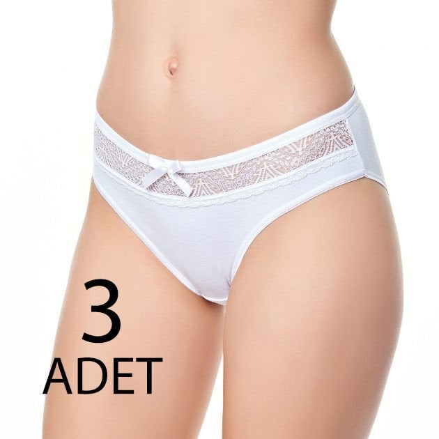 Tutku Elit 2704 Kadın Bikini Külot 3 lü Paket