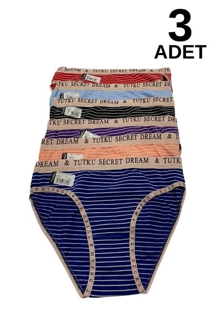 Tutku 563 Diana Kadın Bikini Külot 3 lü Paket