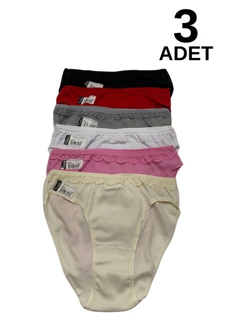 Tutku 507 Pınar Kadın Bikini Külot 3 lü Paket