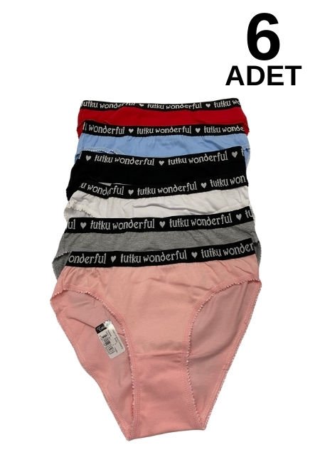 Tutku 559 Florence Kadın Bikini Külot 6 lı Paket