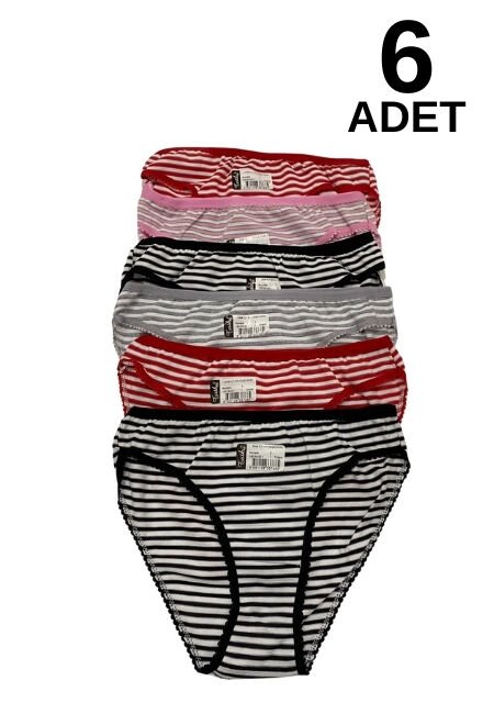 Tutku 545 Neşe Kadın Bikini Külot 6 li Paket