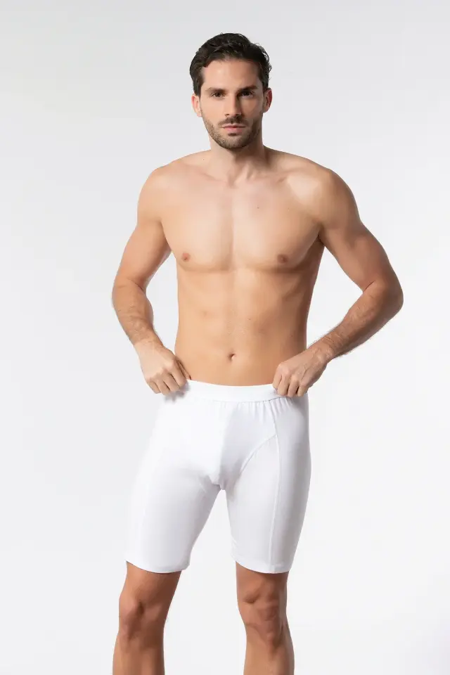 Tutku Elit 1253  3 lü Paket Vücudu Saran Uzun Likralı Boxer