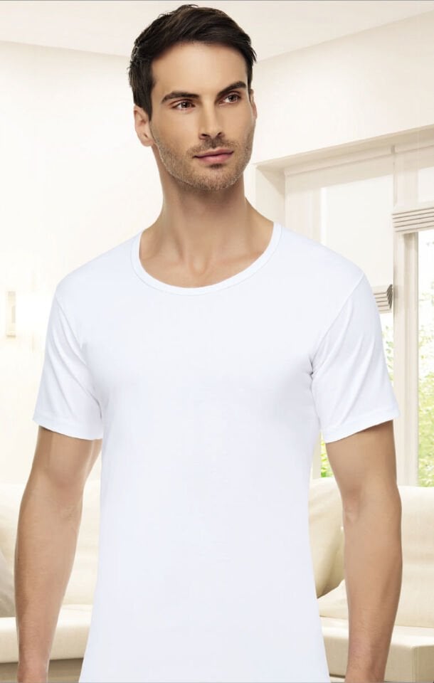 Tutku Elit 1002 Penye Erkek Bisiklet Yaka Fanila