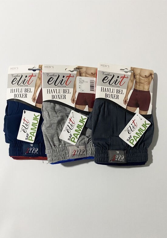 Tutku Elit 1101 Havlu Bel Penye Erkek Boxer