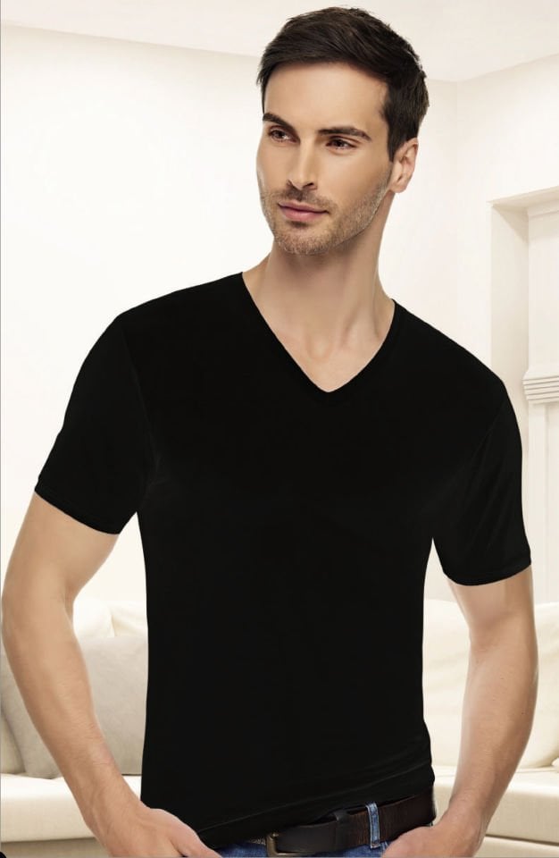 Tutku Elit 1303 Elastan V Yaka Atlet BEYAZ - L