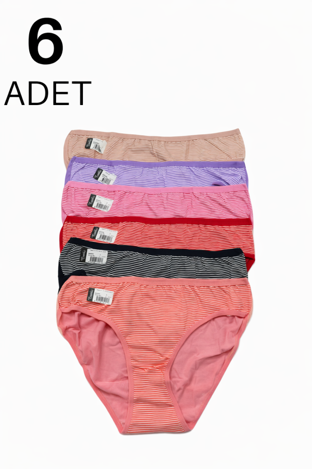 Tutku 594 Berry  Kadın Bikini Külot 6 li Paket