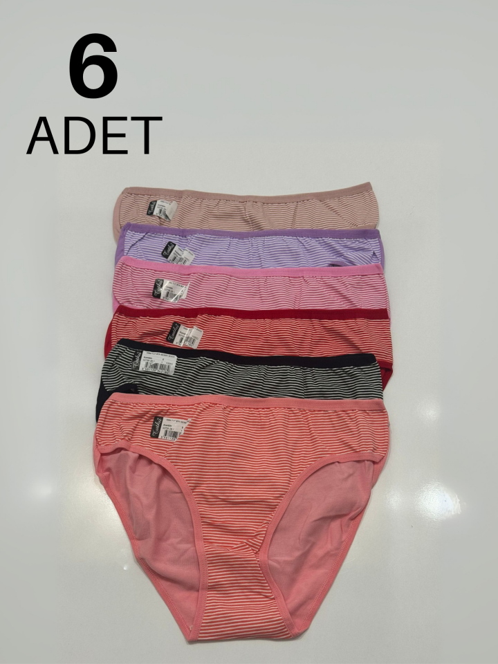Tutku 594 Berry  Kadın Bikini Külot 6 li Paket