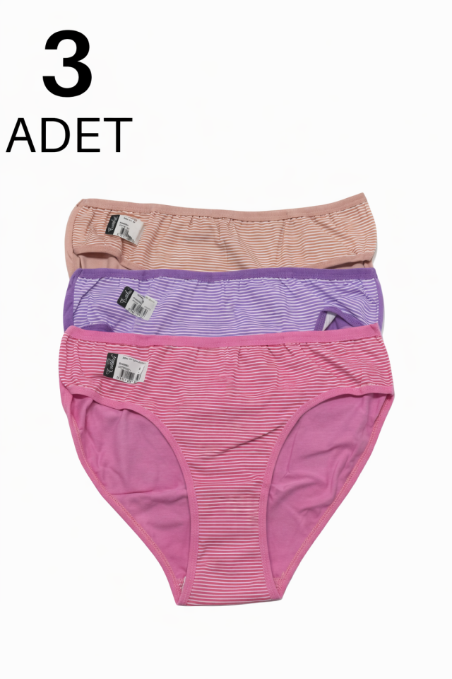 Tutku 594 Berry  Kadın Bikini Külot 3 lü Paket