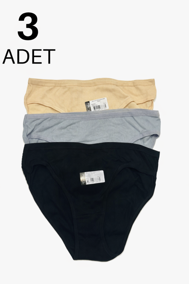 Tutku 510 Kaşkorse Kadın Bikini Külot 3 lü Paket
