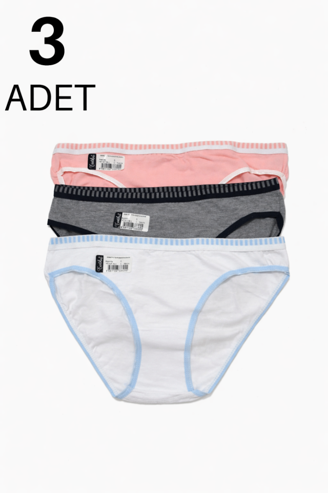 Tutku 568 Marta Kadın Bikini Külot 3 lü Paket