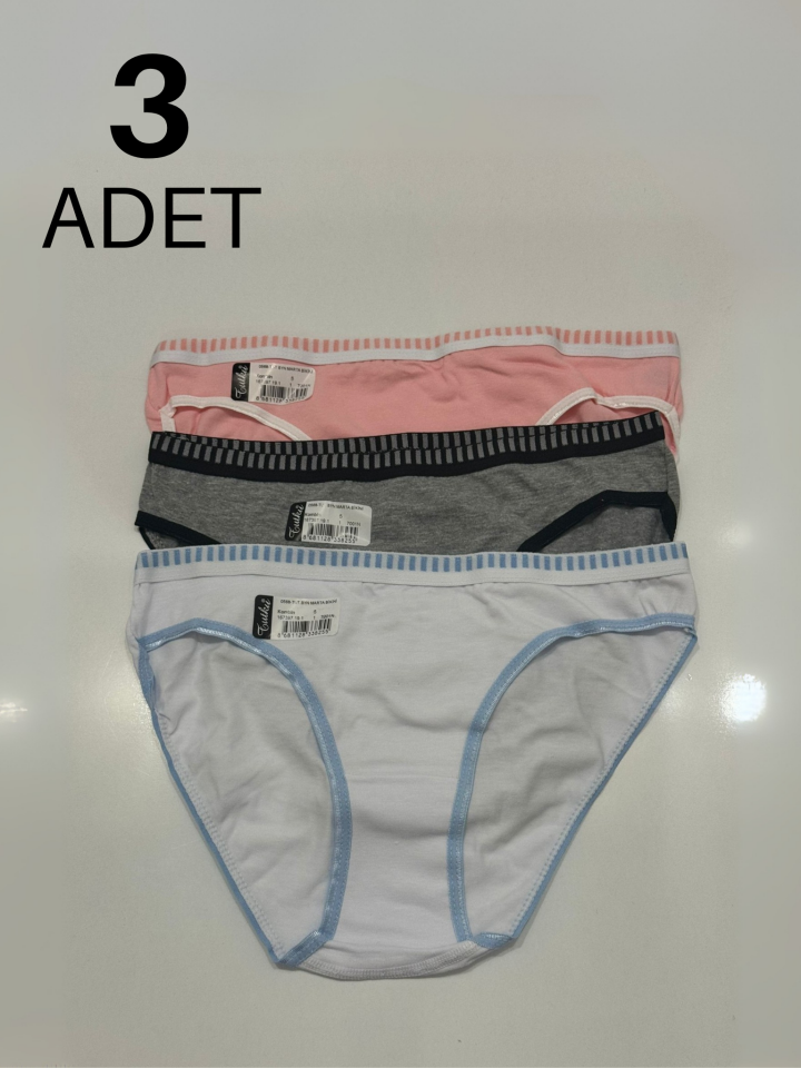Tutku 568 Marta Kadın Bikini Külot 3 lü Paket