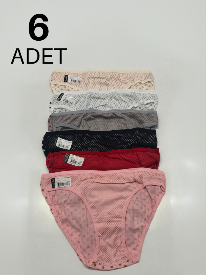 Tutku 537 Özlem Kadın Bikini Külot 6 li Paket