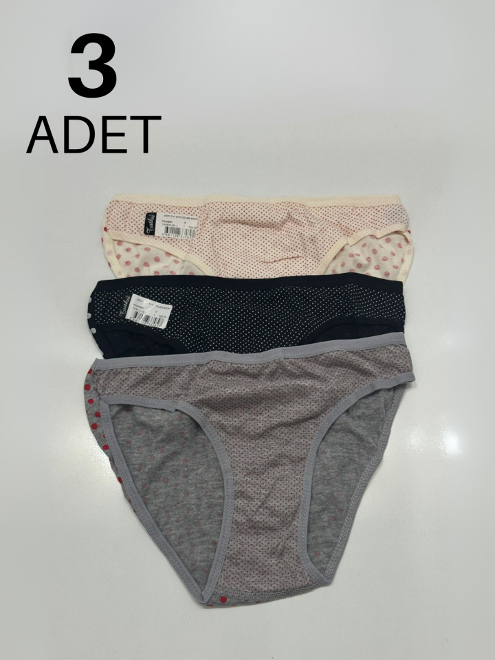 Tutku 537 Özlem Kadın Bikini Külot 3 lü Paket