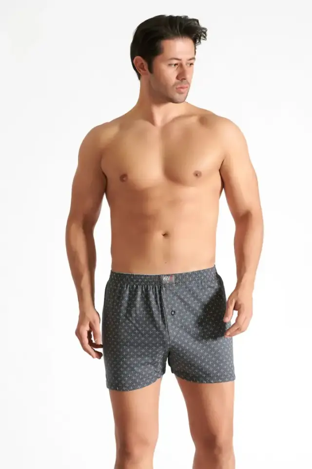 Tutku Elit 1102 Desenli Bol Kesim Havlu Bel Erkek Boxer
